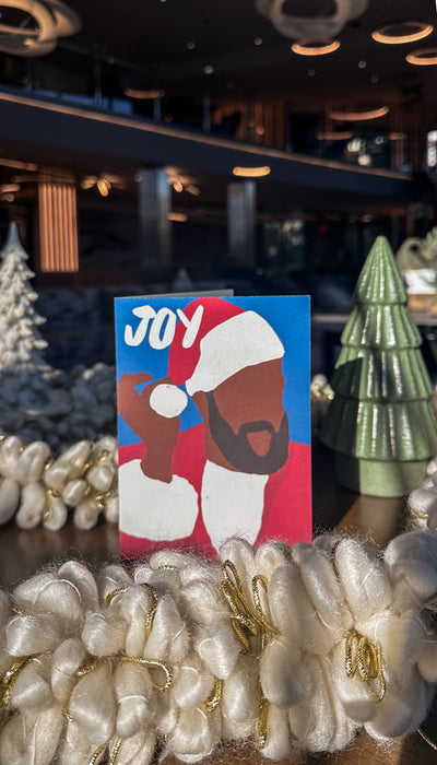 Black Santa Holiday Card