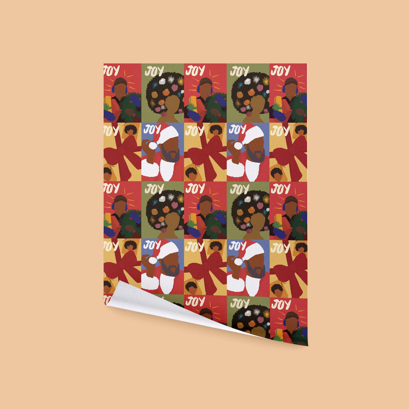 Black Joy Holiday Wrapping Paper