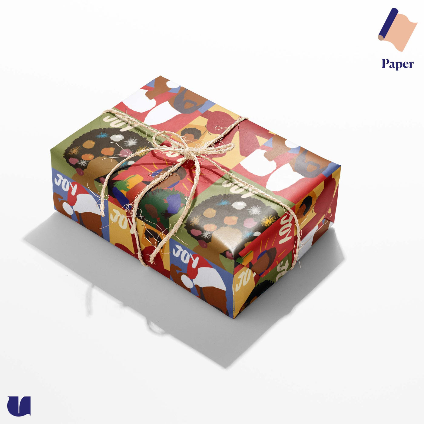 Black Joy Holiday Wrapping Paper