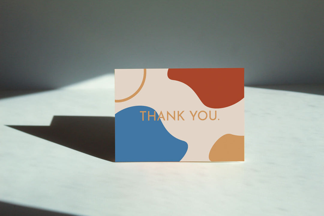 高価値セリー thank-you-off-white- カード・カードストック